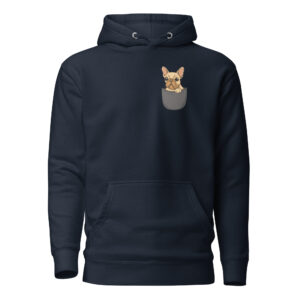 Alternative view of French Bulldog in Pocket